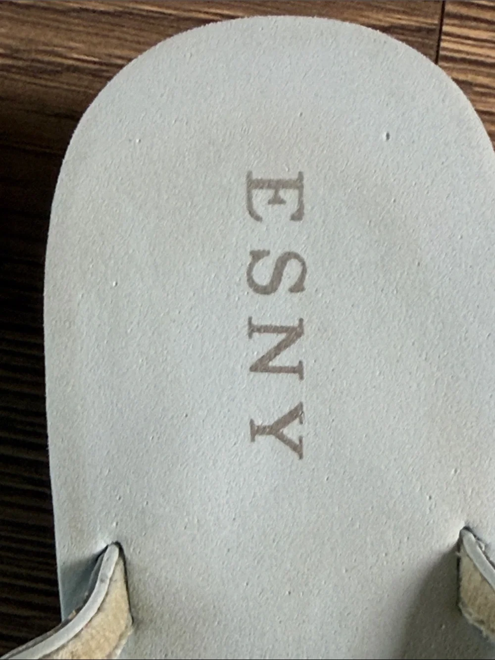 ESNY Light Blue Beaded Women's Flip Flop Sandals